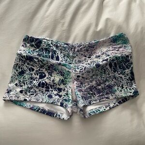 FLEO Short Spandex Shorts Weightlifting Size Large